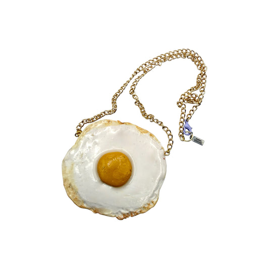 3" Fried Egg Necklace