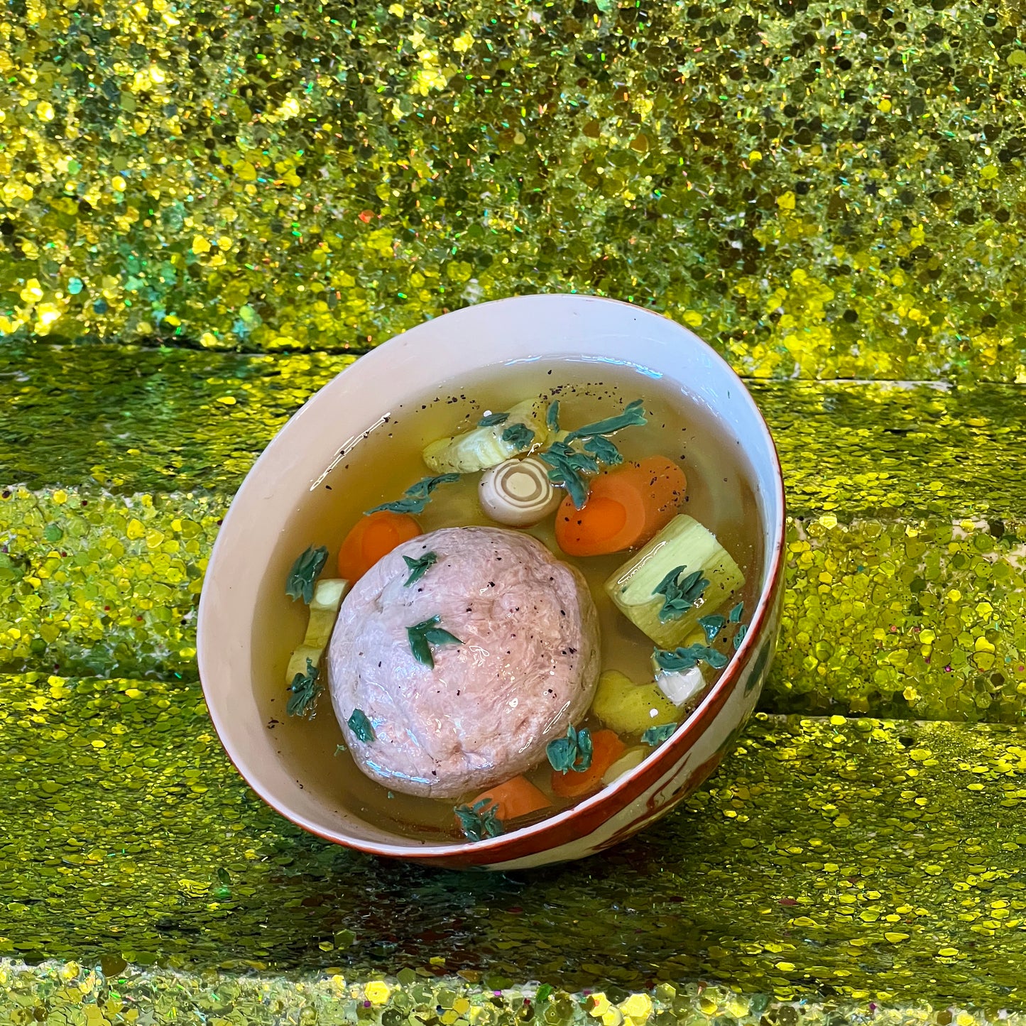 Matzo Ball Soup Sculpture